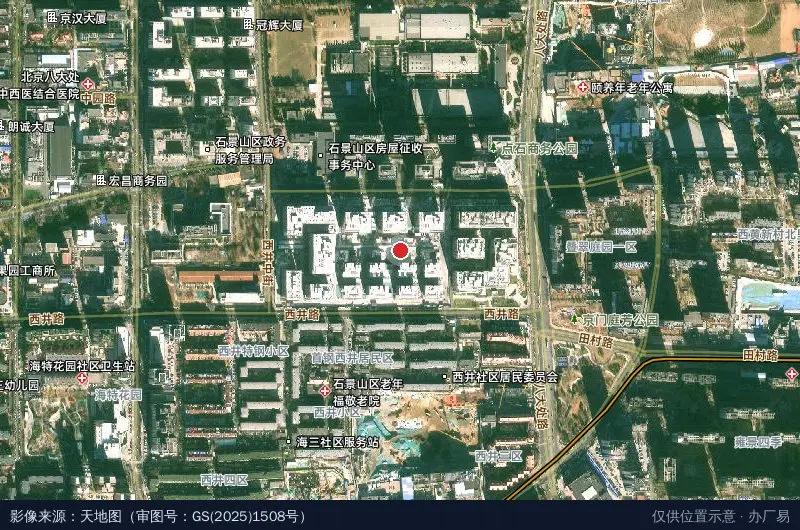 中关村工业互联网产业园(建设中)卫星位置示意图
