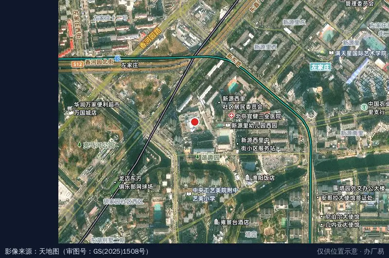 东外五十六号卫星位置示意图
