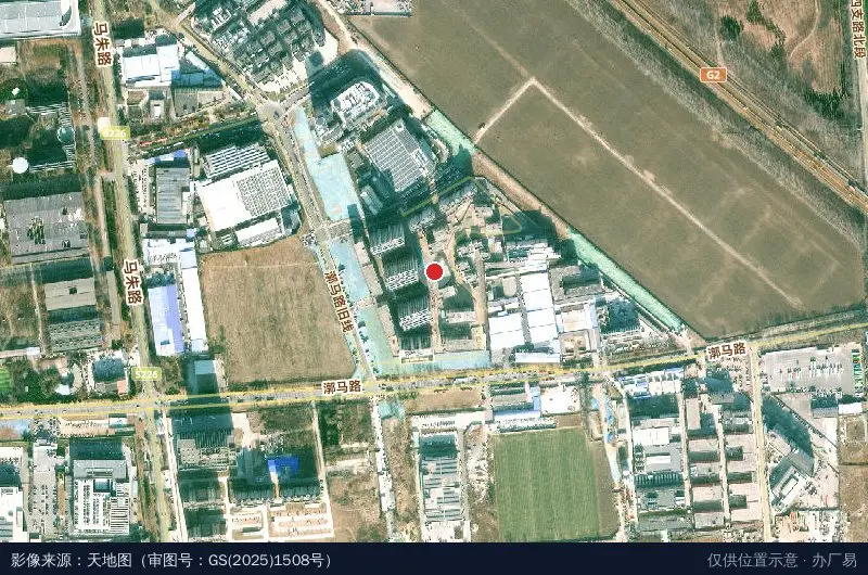 博士后科研创新孵化基地卫星位置示意图