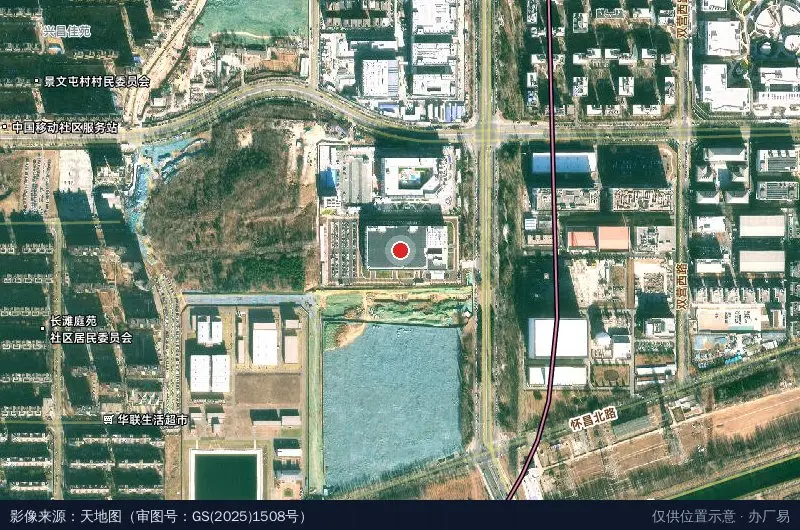 爱康医疗产业园卫星位置示意图
