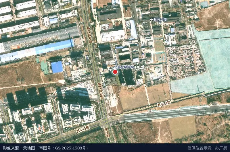 西三旗科技产业园卫星位置示意图