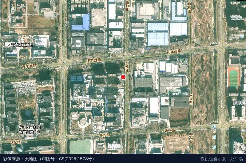 首都医科大学科技园(大兴)卫星位置示意图