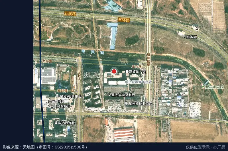 方正商业新媒体科技园卫星位置示意图