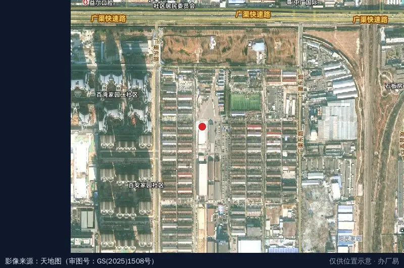 祥龙数字科技文化产业园卫星位置示意图