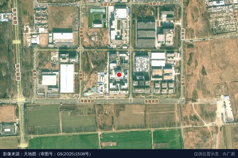 中科伟通科技园(建设中)卫星位置示意图