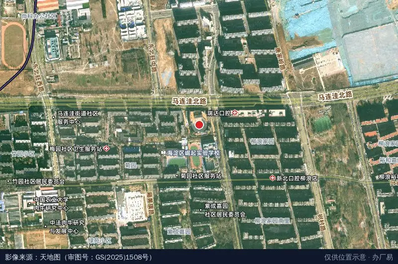 清控银杏科技园卫星位置示意图