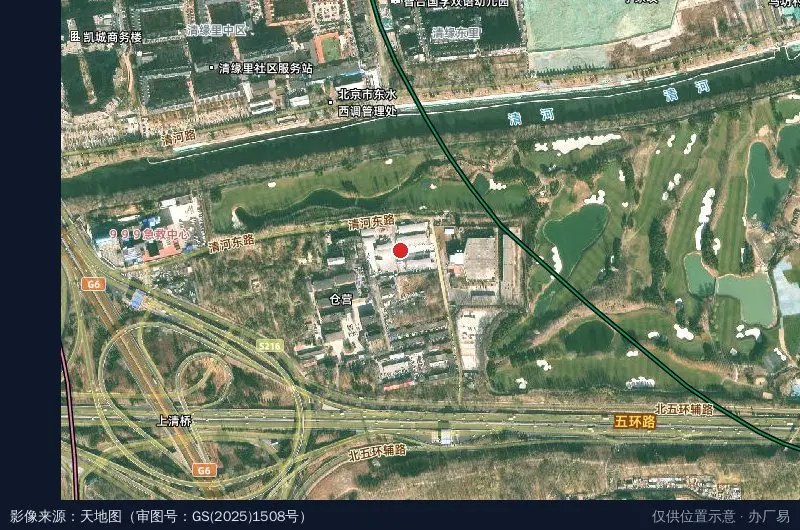 华成物流园卫星位置示意图