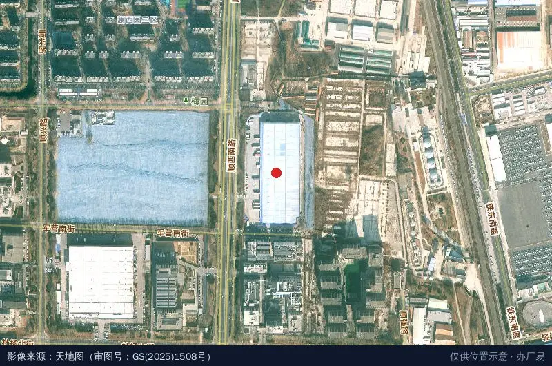 京东分拣中心卫星位置示意图