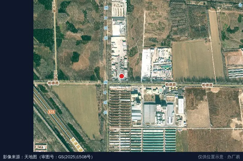 国维物流园东区卫星位置示意图