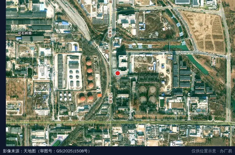 中关村氢能特色产业园卫星位置示意图