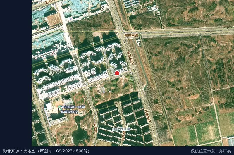 中关村(海淀)国际机器人产业园卫星位置示意图