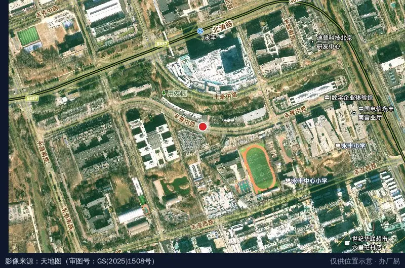 用友产业园(北京)卫星位置示意图