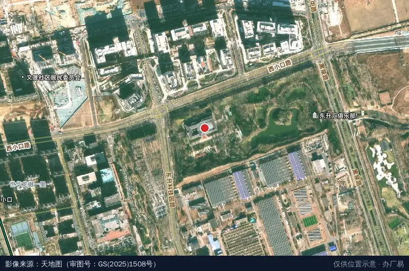 东升文化产业园卫星位置示意图