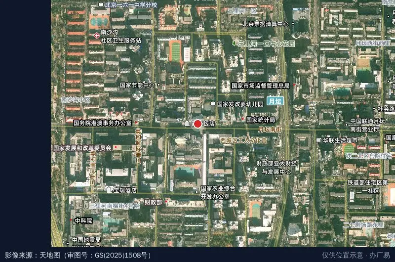 月坛汇产业园卫星位置示意图