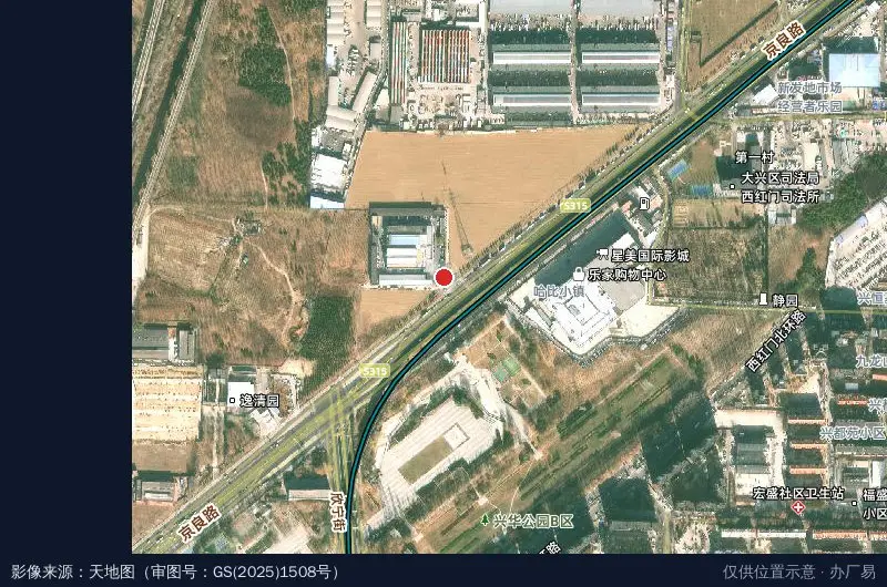 金鹰智谷产业园卫星位置示意图