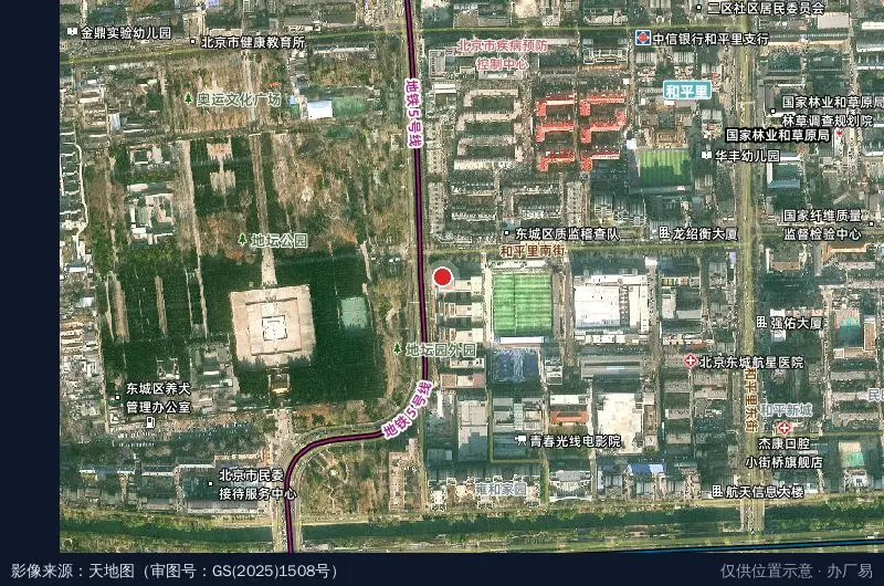 航星园未来产业路演中心卫星位置示意图