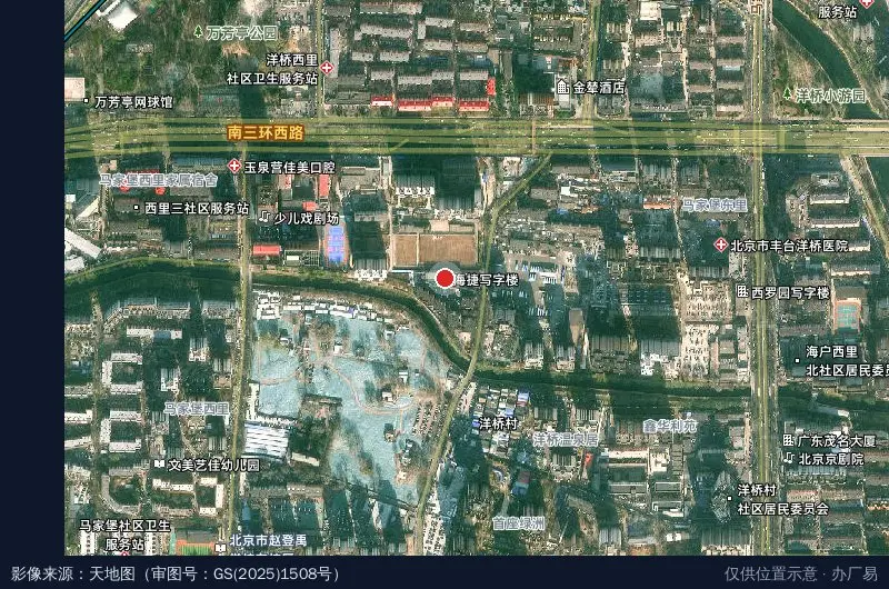 中健数智康复产业园卫星位置示意图
