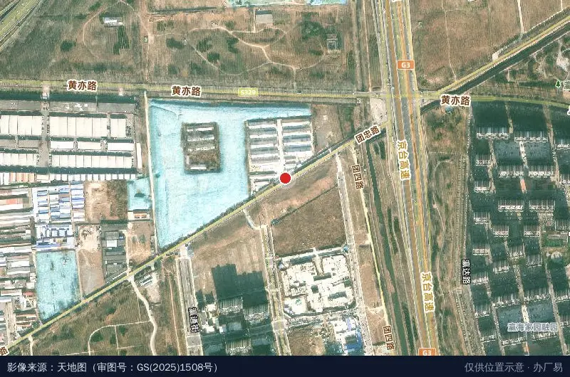北京万物润合家居产业园卫星位置示意图