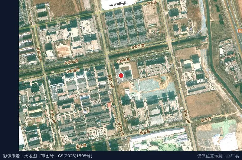 丹狐产业园卫星位置示意图