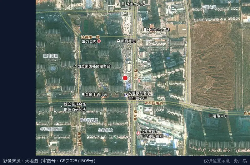 京城豫商产业园卫星位置示意图