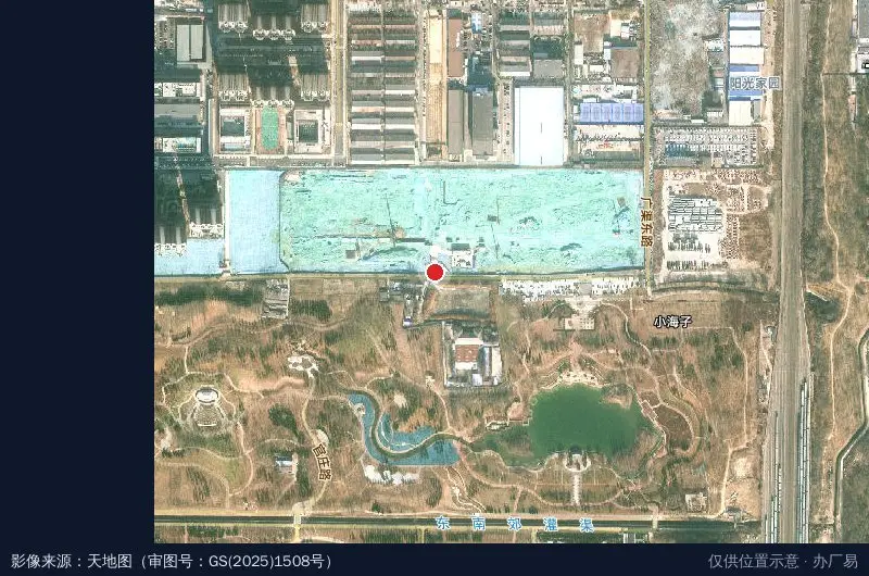 朝阳区王四营官庄产业园项目卫星位置示意图