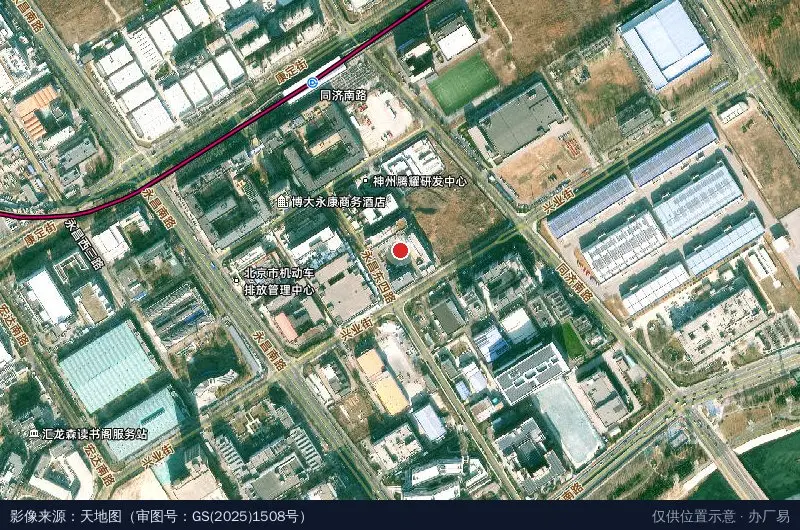 旭日明和(亦庄)产业园区卫星位置示意图