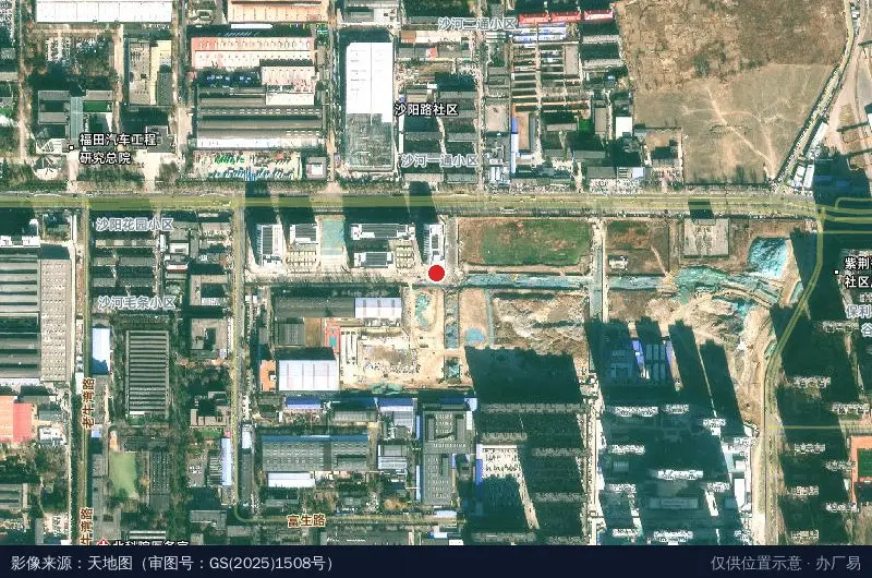 北京市机器人产业园(昌平)(建设中)卫星位置示意图