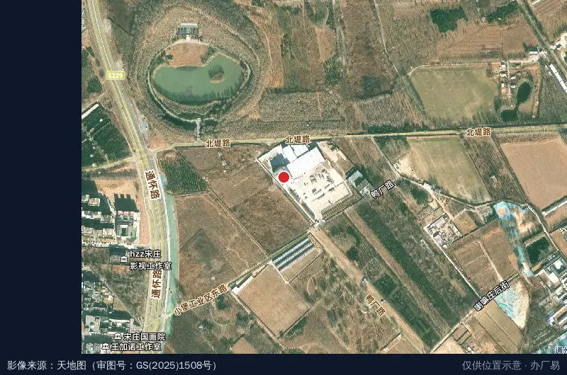 圆美瑞文化产业园卫星位置示意图