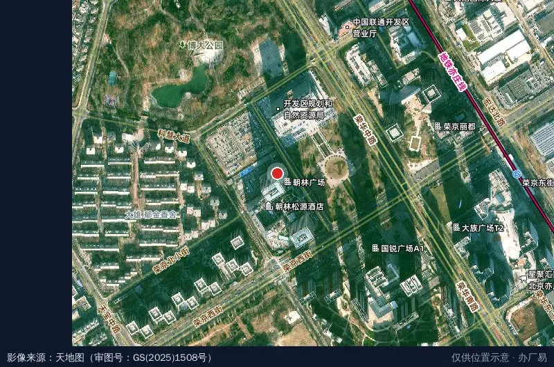 北京经济技术开发区企业协会卫星位置示意图