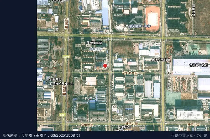 林河经济开发区警务工作室卫星位置示意图