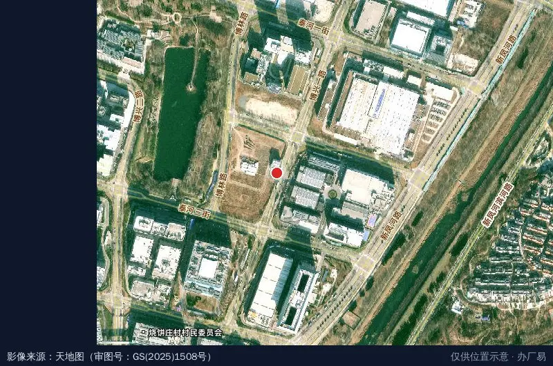 北京经济技术开发区世和园小型消防站卫星位置示意图