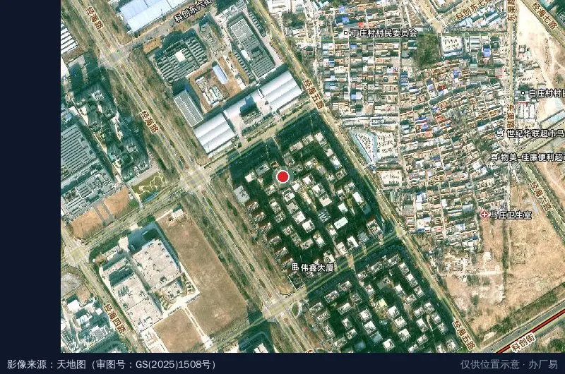 乡村振兴北京经济技术开发区协同中心卫星位置示意图