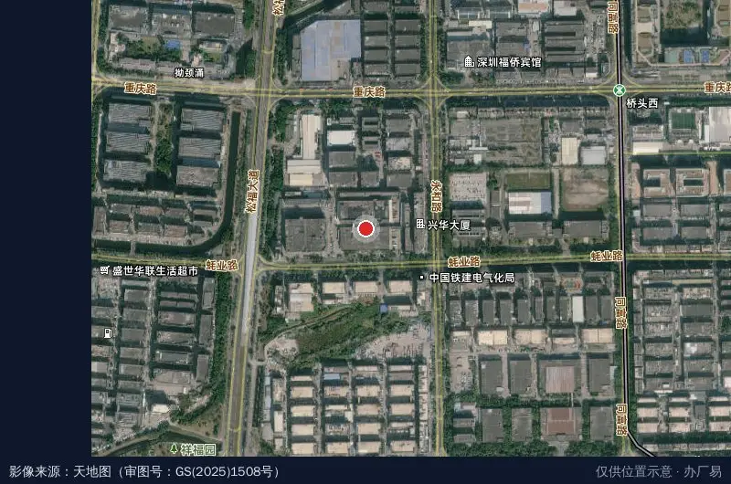 理光工业园卫星位置示意图