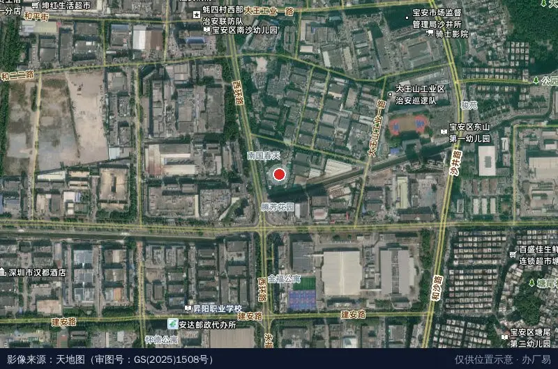 诺达兴工业园卫星位置示意图