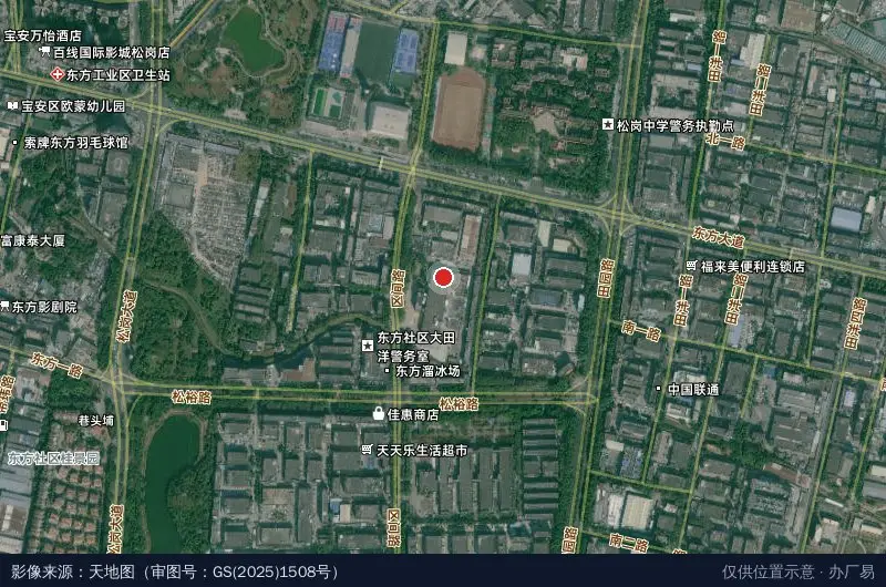 圣格工业园卫星位置示意图
