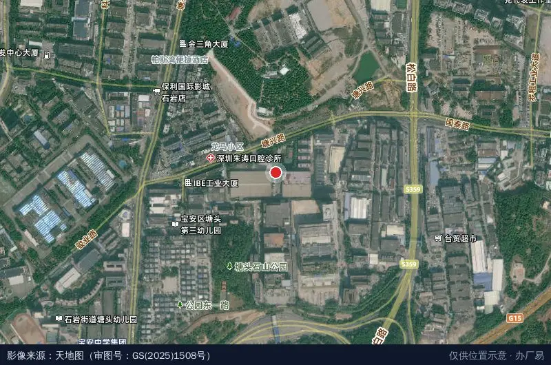 深开工业园卫星位置示意图
