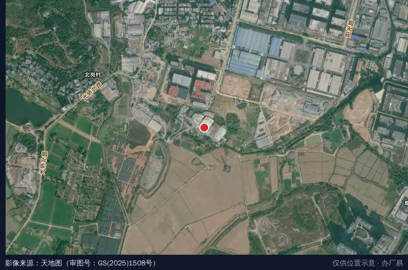 浦江工业园卫星位置示意图