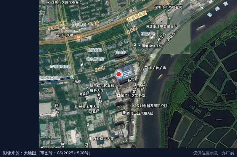 河套科创中心(建设中)卫星位置示意图