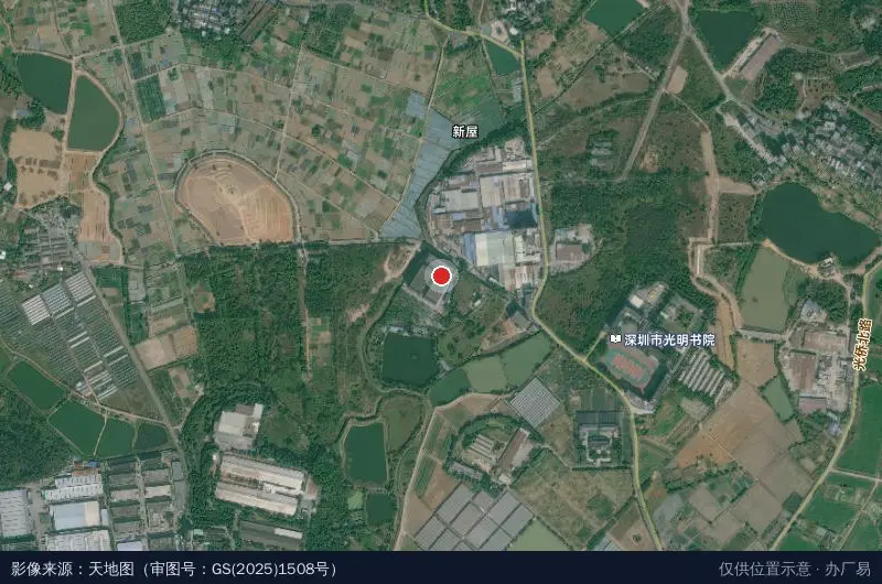 海豪工业园卫星位置示意图