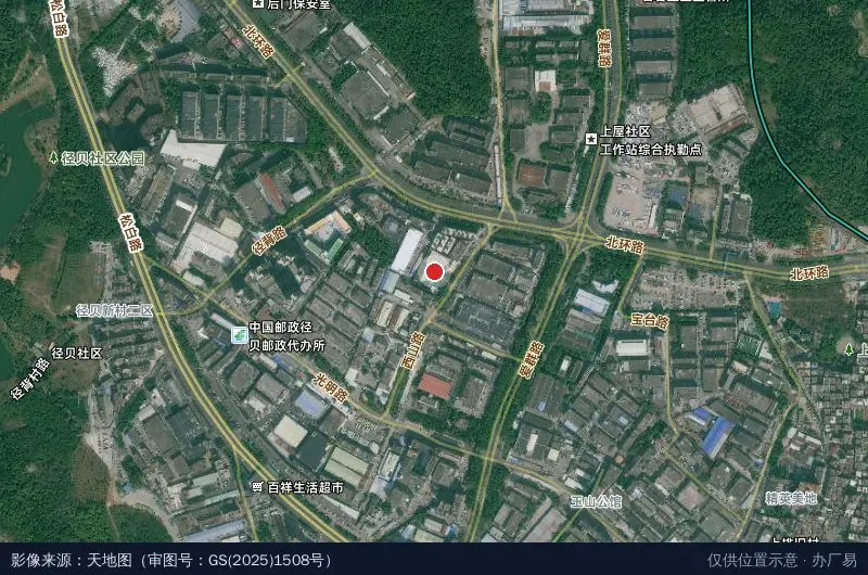 强辉科技园卫星位置示意图