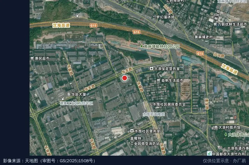 宏泰科技园卫星位置示意图