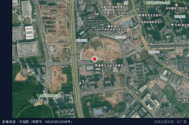 迈动科技园卫星位置示意图
