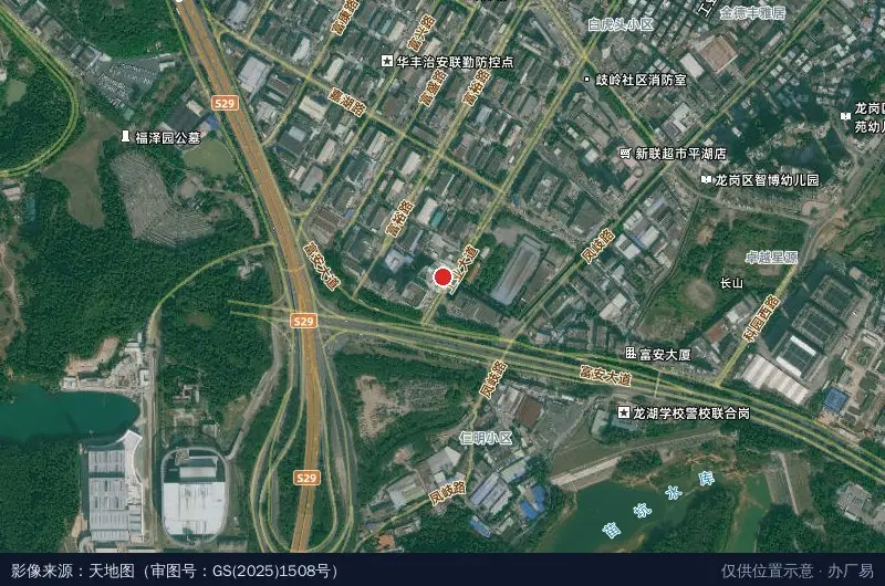 恒昌科技产业园卫星位置示意图