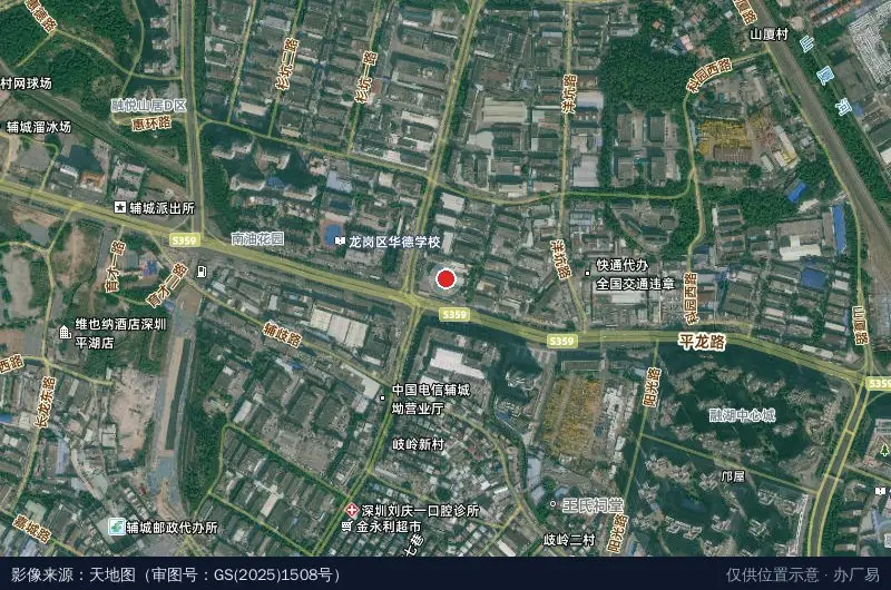 旭日安科技园卫星位置示意图