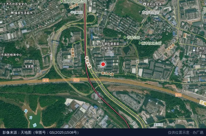 长京科技园卫星位置示意图