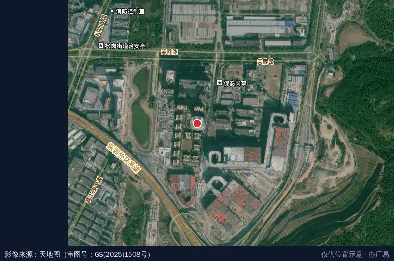 路远科技园卫星位置示意图