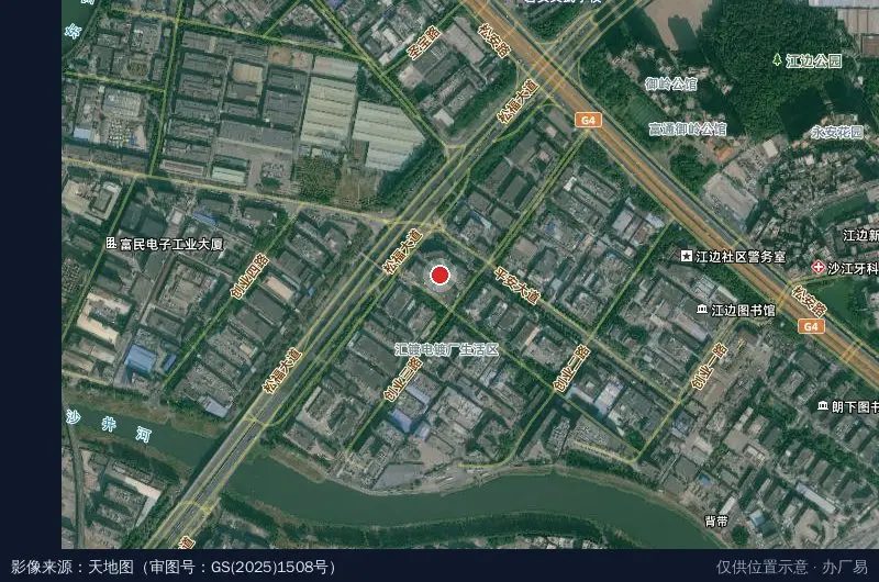 新德通科技园卫星位置示意图
