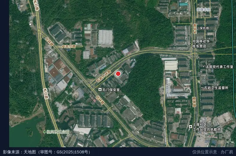 三江名创科技园卫星位置示意图