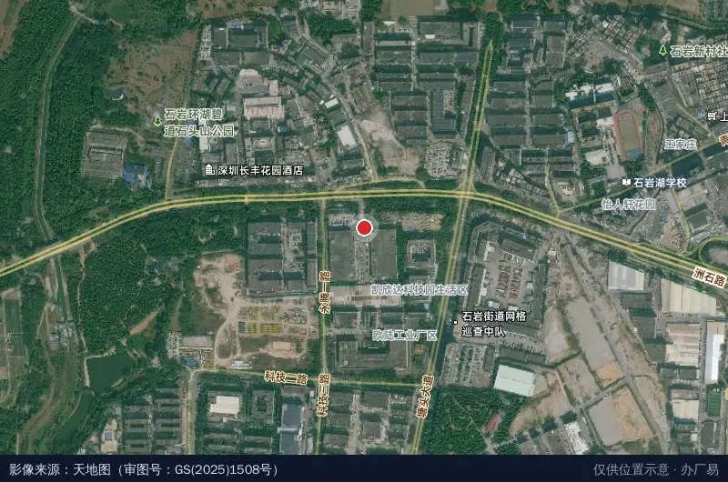 凯欣达科技园卫星位置示意图