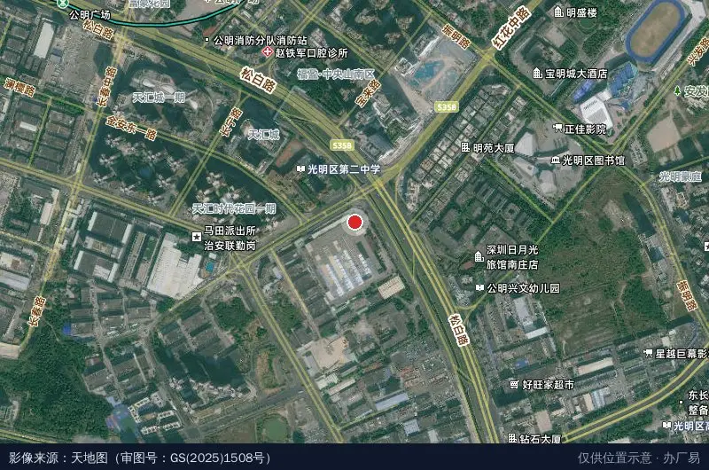 汇丰国际物流园卫星位置示意图